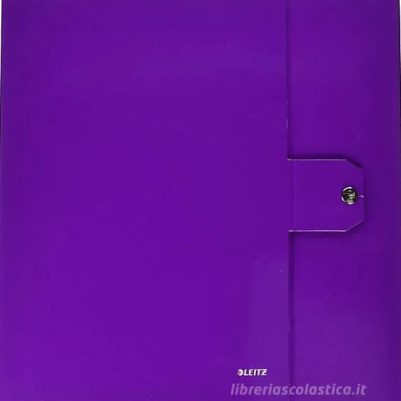 Scatola porta documenti chiusura a bottone 35x25x10 viola