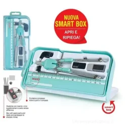 Set balaustrone con carta vetrata righello e smart box (colori assortiti)