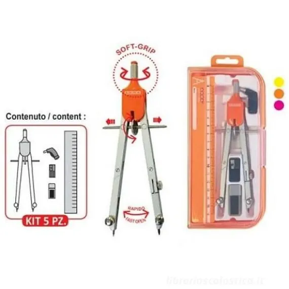 Set balaustrone con righello (colori assortiti)