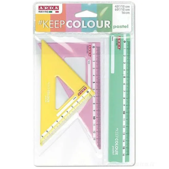 Set da disegno 3 pezzi Pastel KeepColour (colori assortiti)