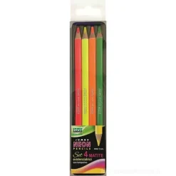 Set 4 matite colorate evidenziatrici Jumbo Neon Pencils