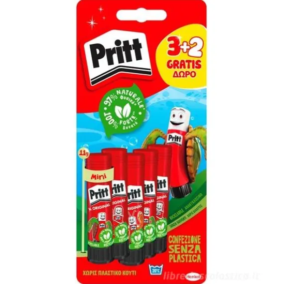 Set 5 pezzi colla stick Pritt 11g