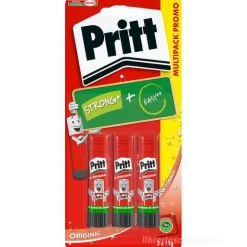 Set 3 pezzi colla stick Pritt 11g