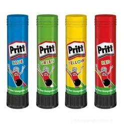 Set 6 pezzi colla stick Pritt Rainbow 10g con gadget