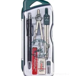 Set 5 pezzi compasso e accessori con astuccio richiudibile 174620