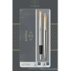 Set regalo Jotter Duo penna a sfera e penna stilografica finitura oro (2093257)
