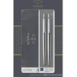 Set regalo Jotter Duo penna a sfera e portamine finitura cromo (2093256)