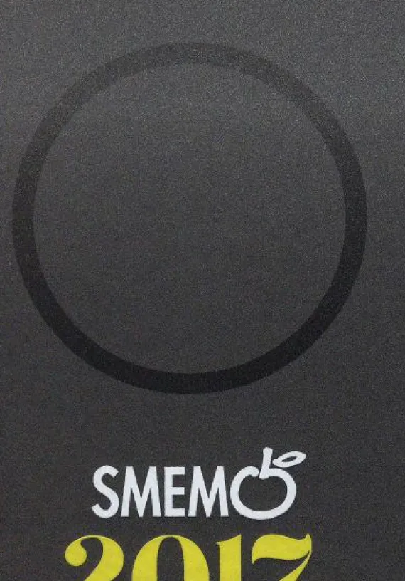 Smemo 2017. Diario Small. Antracite - giallo