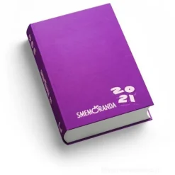 Smemoranda 2021. Diario Smemo 16 mesi large. Viola