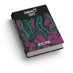 Smemoranda 2022. Diario Smemo 16 mesi medium. Special Edition Octopus. Nero e fucsia