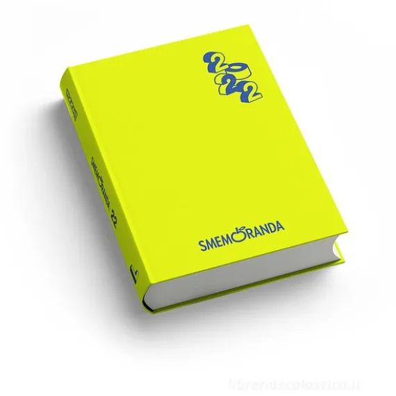 Smemoranda 2022. Diario Smemo 16 mesi large. Giallo