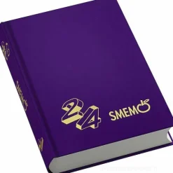 Smemoranda 2024. Diario Smemo 16 mesi large. Viola