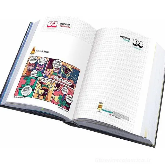 Smemoranda 2024. Diario Smemo 16 mesi large. Nero