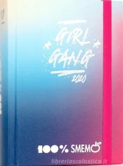 Smemoranda 2020. Diario Smemo 16 mesi medium. Special Edition Sfumature. Blu elastico fucsia
