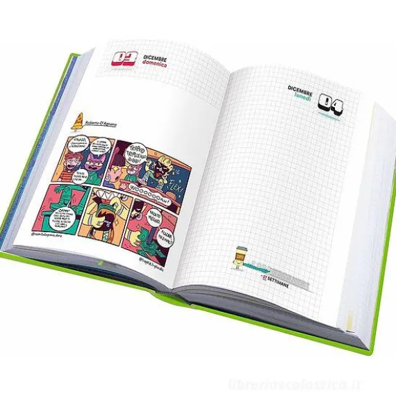 Smemoranda 2024. Diario Smemo 16 mesi medium. Verde lime