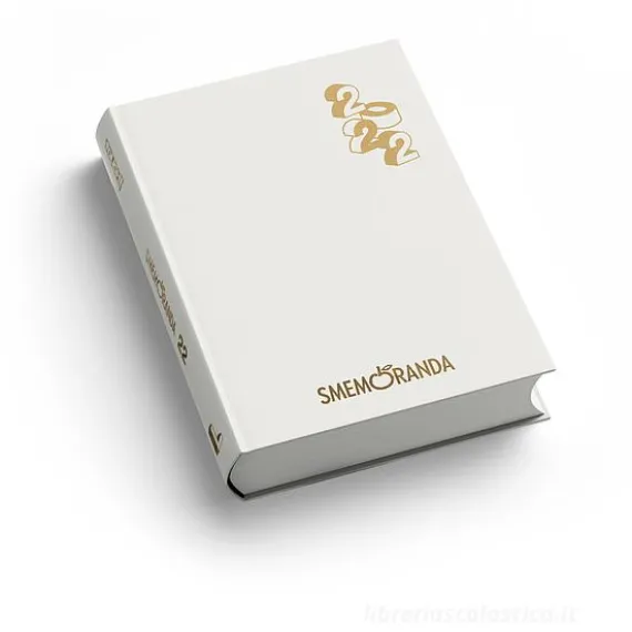 Smemoranda 2022. Diario Smemo 16 mesi small. Bianco e oro