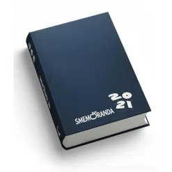 Smemoranda 2021. Diario Smemo 16 mesi large. Blu e bianco