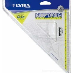 Squadra 45 gradi Lyra Noflash cm 26