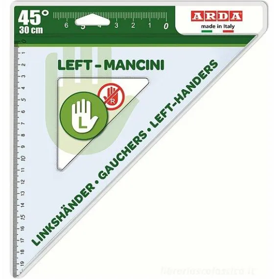 Squadra 45 gradi per mancini cm 30