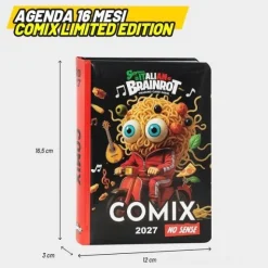 Super diario datato Comix 13 Mesi 2026-2027 Spaghetti Skifidol Brainrot (75841SP)