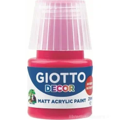 Tempera acrilico Giotto Decor ml 25 rosso carminio