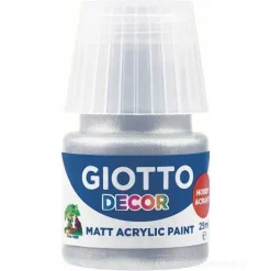 Tempera acrilico Giotto Decor ml 25 argento