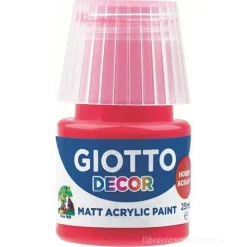 Tempera acrilico Giotto Decor ml 25 rosso vermiglione
