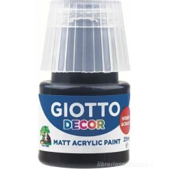 Tempera acrilico Giotto Decor ml 25 nero