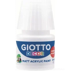 Tempera acrilico Giotto Decor ml 25 bianco