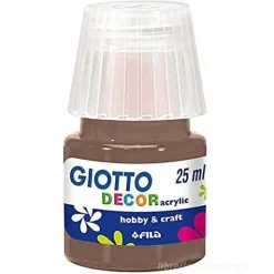 Tempera acrilico Giotto Decor ml 25 terra d'ombra