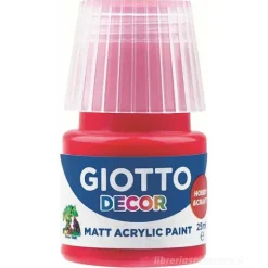 Tempera acrilico Giotto Decor ml 25 rosso scarlatto