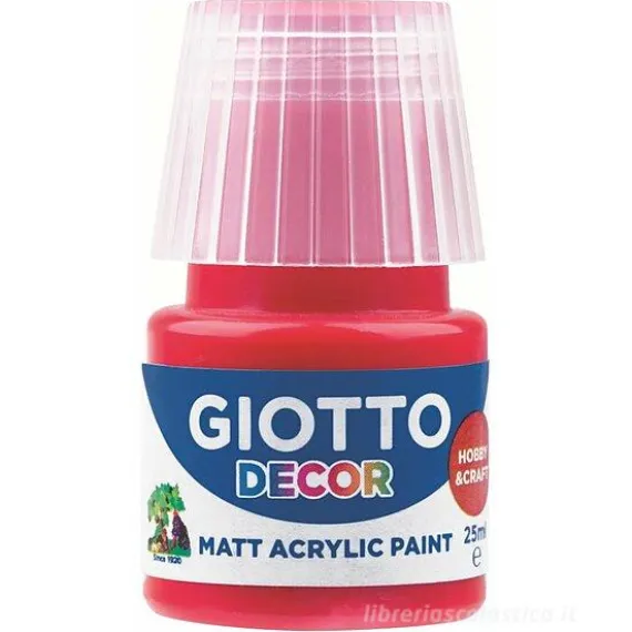Tempera acrilico Giotto Decor ml 25 rosso scarlatto