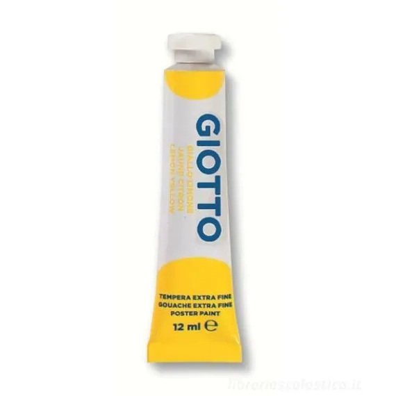 Tempera Giotto tubo ml 12 giallo limone