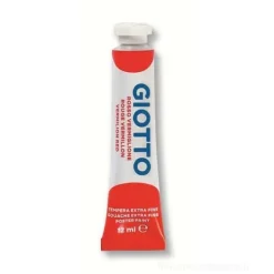 Tempera Giotto tubo ml 12 rosso vermiglione