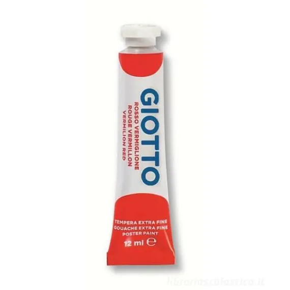 Tempera Giotto tubo ml 12 rosso vermiglione