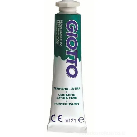 Tempera Giotto tubo ml 21 verde smeraldo