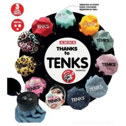 Temperamatite a 3 fori con serbatoio in stoffa Tenks (colori assortiti)