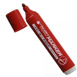 Tratto marker punta tonda rosso