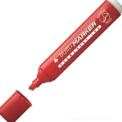 Tratto marker rosso punta scalpello