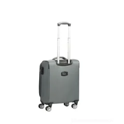 Trolley cabina in tessuto Panama grigio cm 55x40x20 (75255)