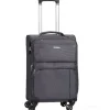 Trolley cabina Manila in tessuto grigio scuro cm 55x40x20 (25157)