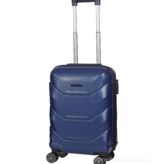 Trolley cabina rigido blu cm 55x40x20 (78156)
