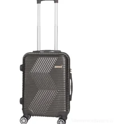Trolley cabina rigido grigio scuro cm 55x40x20 (48255)
