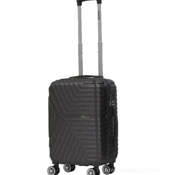 Trolley cabina rigido nero cm 55x40x20 (28555)