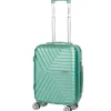 Trolley cabina rigido verde chiaro cm 50x40x20 (28557)
