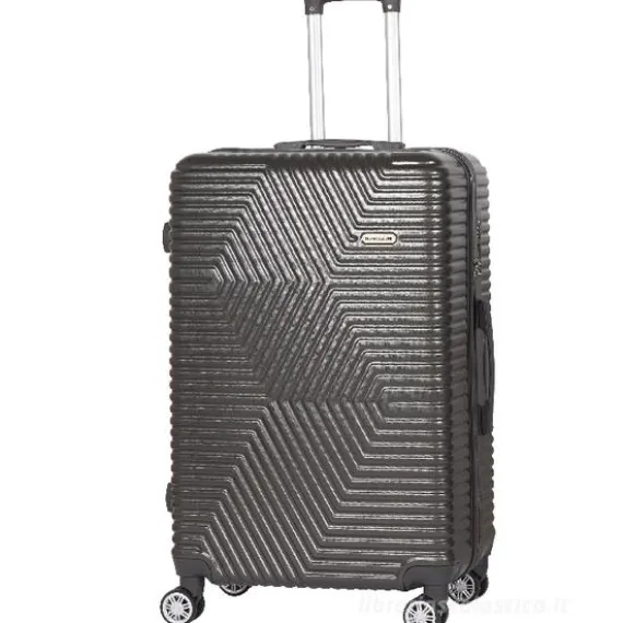 Trolley rigido grigio scuro cm 78x48x28 (48275)