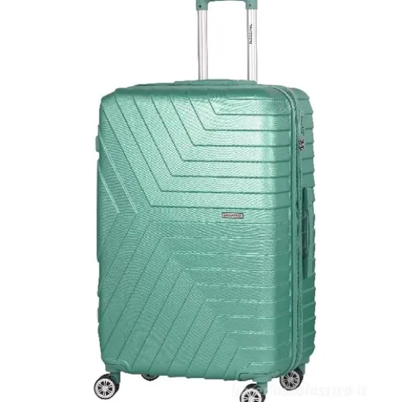 Trolley rigido verde acqua cm 70x50x30 (28577)