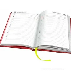 Uni Smemoranda 2024. Agenda 13 mesi giornaliera. Rosso