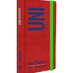 Uni Smemoranda 2024. Agenda 13 mesi giornaliera. Rosso