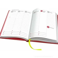 Uni Smemoranda 2024. Agenda 13 mesi settimanale. Rosso
